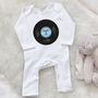 'Totally Awesome Records' Personalised Baby Rompersuit, thumbnail 6 of 8