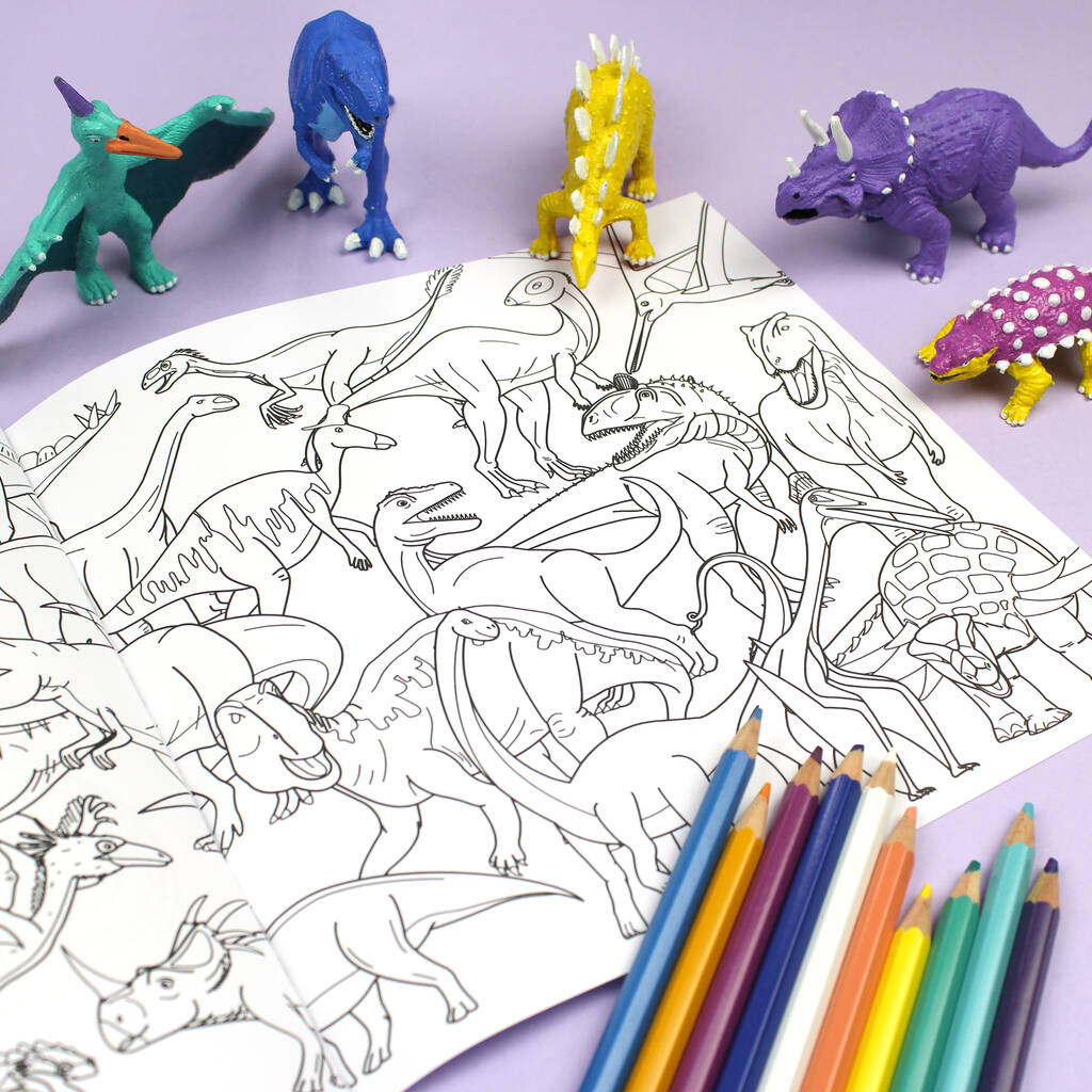 Abc Dinosaur Colouring Book By Dinosaurs Doing Stuff