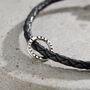 Men's Personalised Fine Leather Message Bracelet, thumbnail 11 of 11