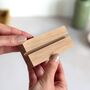 2026 Wavy Desk Calendar Cards With Wooden Stand, thumbnail 3 of 10