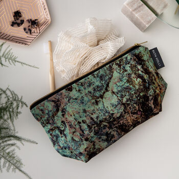 Emerald Green, Make Up Wash Bag, 'Goddess Lagoon', 2 of 2