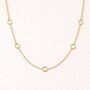 Light Line Bar And Circle Necklace, thumbnail 1 of 4