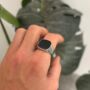 Personalised Onyx Stone Signet Ring, thumbnail 4 of 9