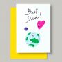 Best Dad In The World Funny Fathers Day Birthday Card, thumbnail 2 of 2