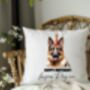 Personalised German Shepherd Birthday Party Cushion C, thumbnail 1 of 2