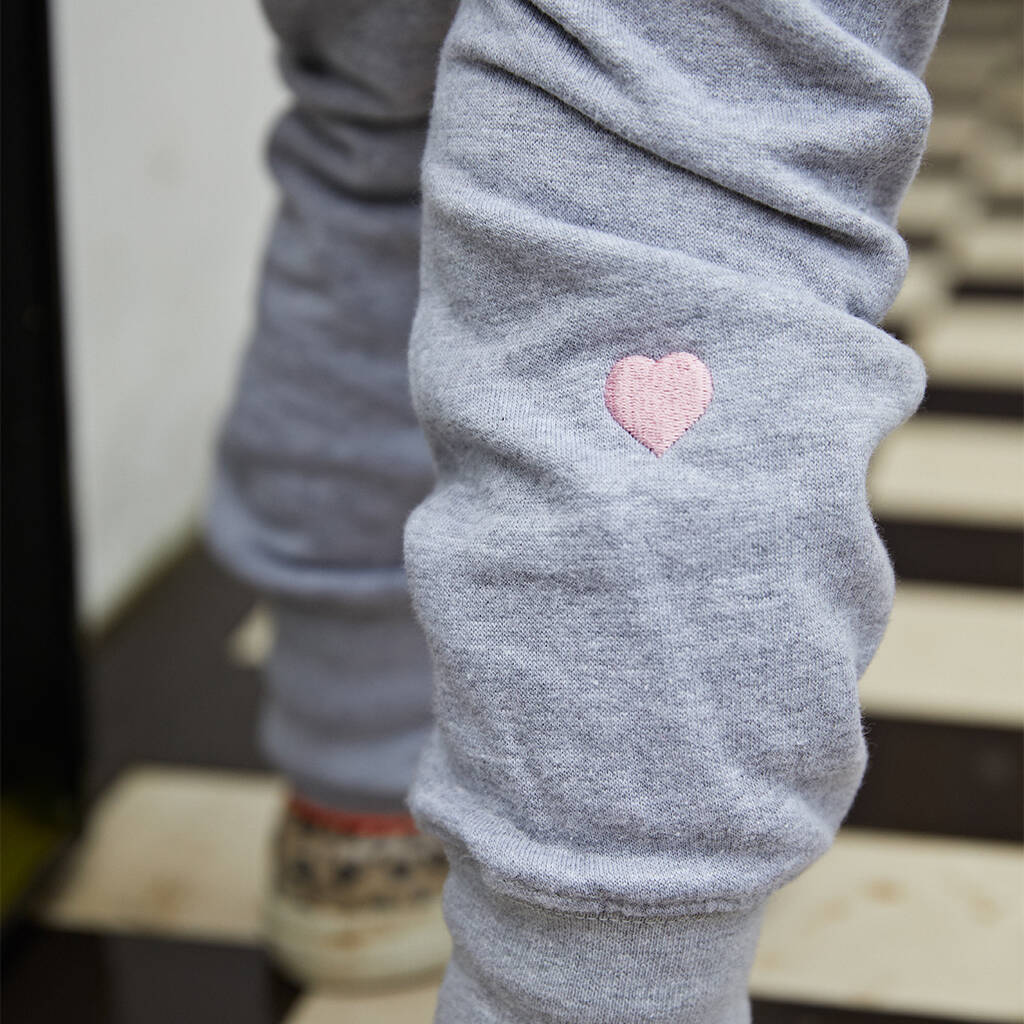 Embroidered Heart Joggers, 1 of 2