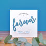 The First Day Of Forever Personalised Wedding Card, thumbnail 4 of 8