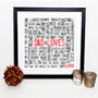 Personalised 'Loves' Typographic Artwork, thumbnail 12 of 12