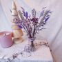 Mini Lilac Dried Flower Arrangement With Vase, thumbnail 3 of 3