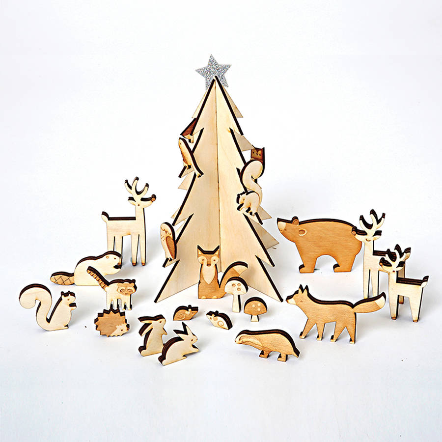 Wooden Nativity Scene Advent Calendar By Little Baby Company 