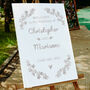 Personalised Wedding Portrait Welcome Sign, thumbnail 2 of 3