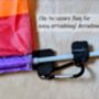 Rainbow Bike Visibility Flag, thumbnail 3 of 6