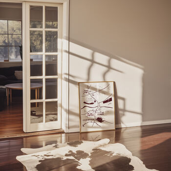 Personalised Our Favourites Places/Map Poster, 4 of 4