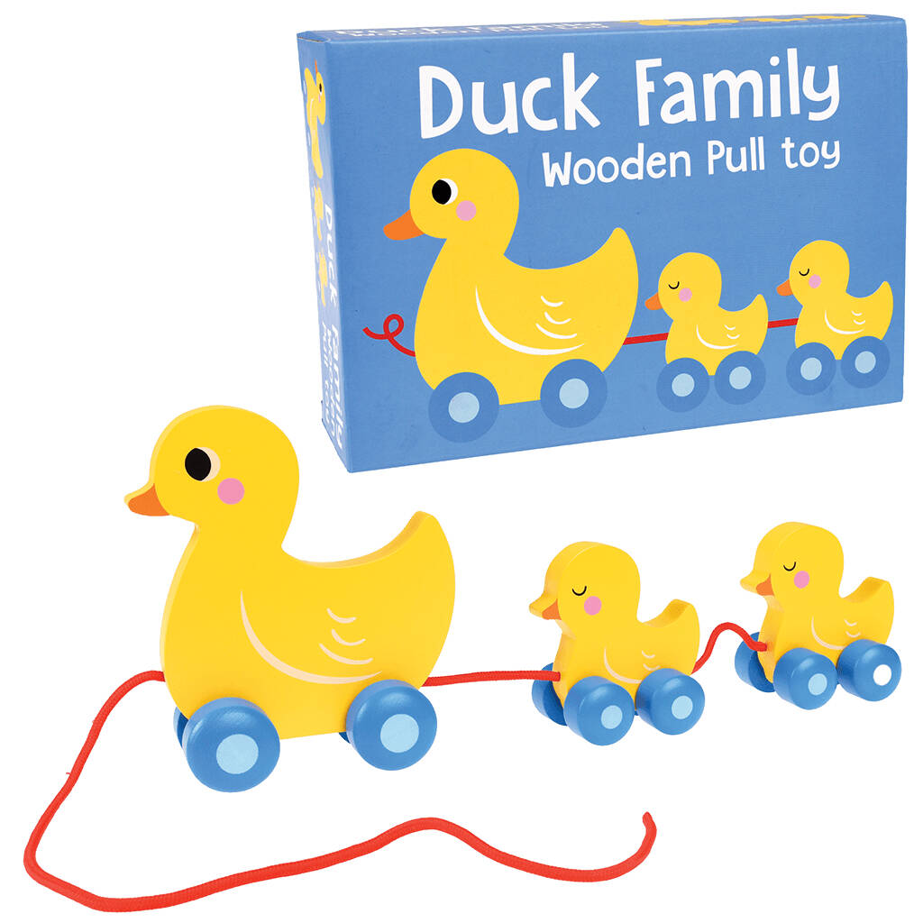 Wooden Pull Duck Toy By all things Brighton beautiful
