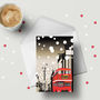Oxford Street Snow Lights Greeting Cards. A6 Size, thumbnail 1 of 3