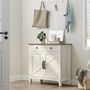 Sideboard Storage Cabinet Farmhouse Style With Drawer, thumbnail 1 of 7