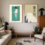 Set Of Two Japanese Vintage Art Prints, thumbnail 1 of 3