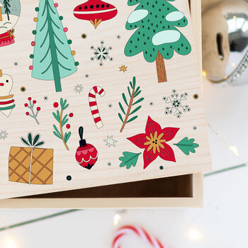 Personalised Wooden Fun Christmas Eve Gift Box, 3 of 4