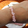 Love And Serenity Rose Quartz Adjustable Bracelet, thumbnail 1 of 5