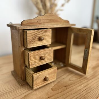Vintage Wooden Trinket Cabinet, 2 of 6