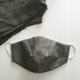 Men's Silk Lined Upcycled Cotton Face Mask, thumbnail 7 of 12