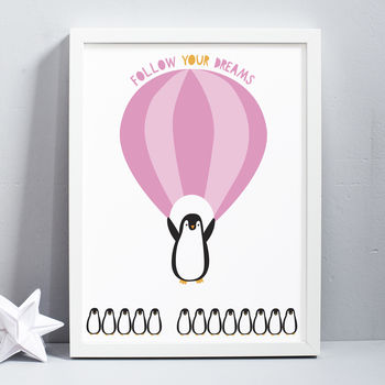 Personalised Follow Your Dreams Print, 4 of 5