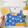 Little Duckling New Baby Gift Set Organic Sleepsuit, thumbnail 2 of 6