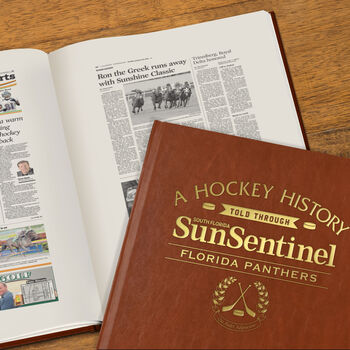 Florida Panthers Personalised Gift Newspaper Book, 4 of 12