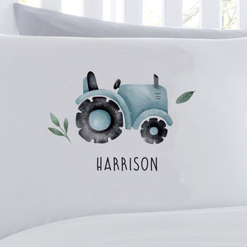 Personalised Children's Tractor Pillowcase, 3 of 3