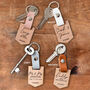 Personalised Mr And Mrs Flag Banner Keyring, thumbnail 4 of 6