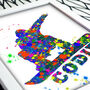 Personalised Snowboarder Print, thumbnail 2 of 4