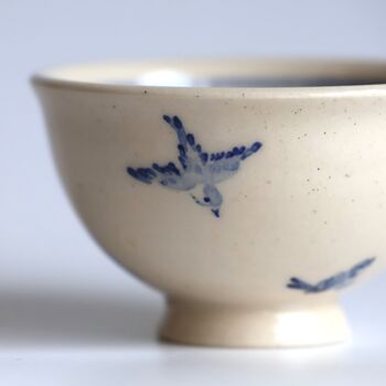 Handpainted Birds And Butterfly Teacup, 5 of 6