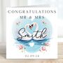 Personalised Swan Wedding Couple Card, thumbnail 1 of 2