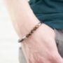 Personalised Mens Woven Tiger's Eye Bracelet, thumbnail 3 of 6