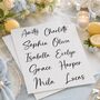 Personalised Tambourine Name Sticker For Weddings, thumbnail 4 of 12