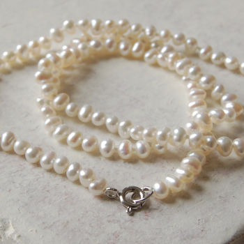 seed pearl necklace by highland angel | notonthehighstreet.com