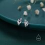 Anatomical Heart Stud Earrings In Sterling Silver, thumbnail 6 of 12