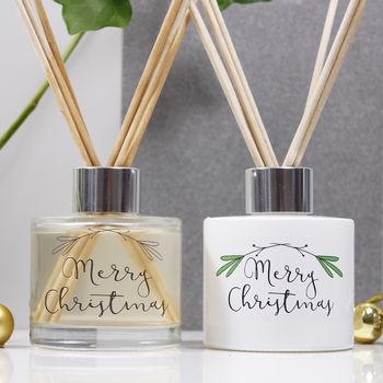 Personalised 'Merry Christmas' Reed Diffuser Gift Set, 2 of 7