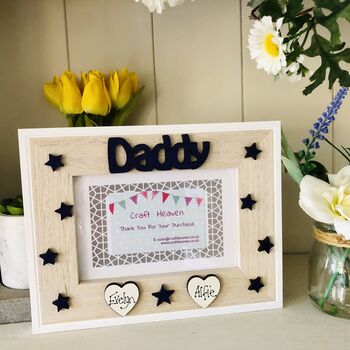 Personalised Dad Daddy Photo Frame Father's Day, 9 of 12