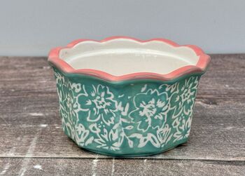 Flower Patterned Ramekin, Nine.5cm, 2 of 3