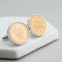 Personalised 30th Birthday 1994 1p One Pence Cufflinks, thumbnail 1 of 7