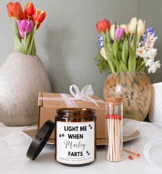 Light Me When Dog Farts Funny Candle For Dog Owner, 4 of 7