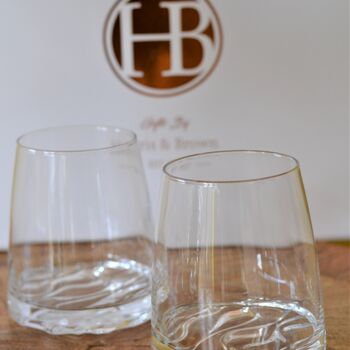 Wave Effect Crystal Tumblers, 3 of 4