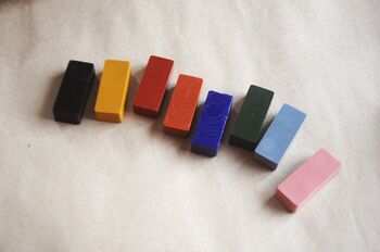 Set Of Eight Beeswax Block Rubbing Crayons, 3 of 4