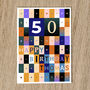 Personalised 50th Birthday Card Age And Name 1975, thumbnail 1 of 9