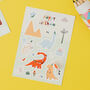 Eco Friendly Dinosaur Party Bag Stickers – Kids Party Favours Plastic Free, thumbnail 1 of 9