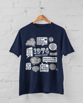 'Events Of 1974' Bespoke 50th Birthday Gift T Shirt, 3 of 9