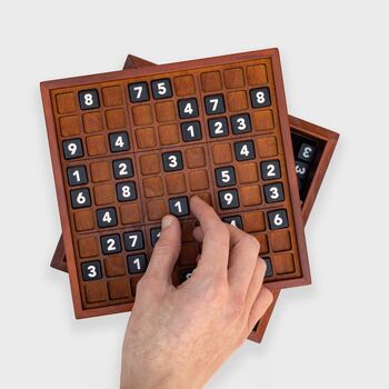 Large Deluxe Wooden Sudoku Puzzle Game, 5 of 6