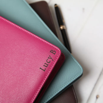 Personalised Luxury Leather Refillable Notebook, 7 of 12