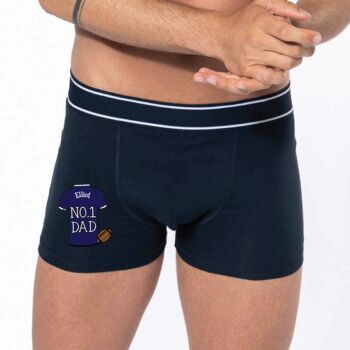 Personalised No.One Dad Rugby Underwear, 3 of 4